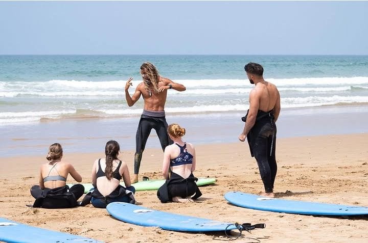 Surf camp experience near Tamraght, in Taghazout bay, Morocco