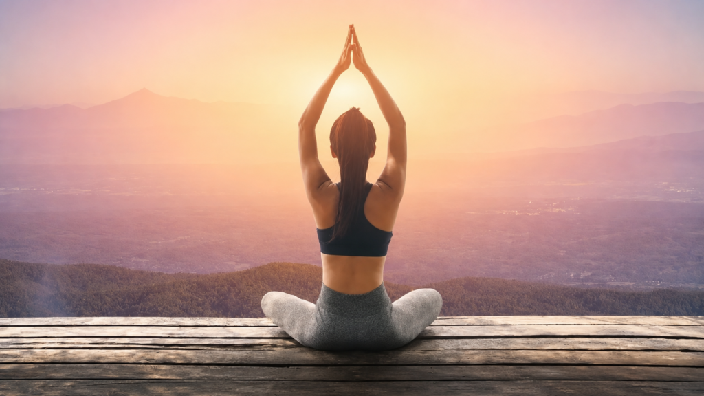 Outdoor yoga and wellness experience near Tamraght, Taghazout bay, Morocco